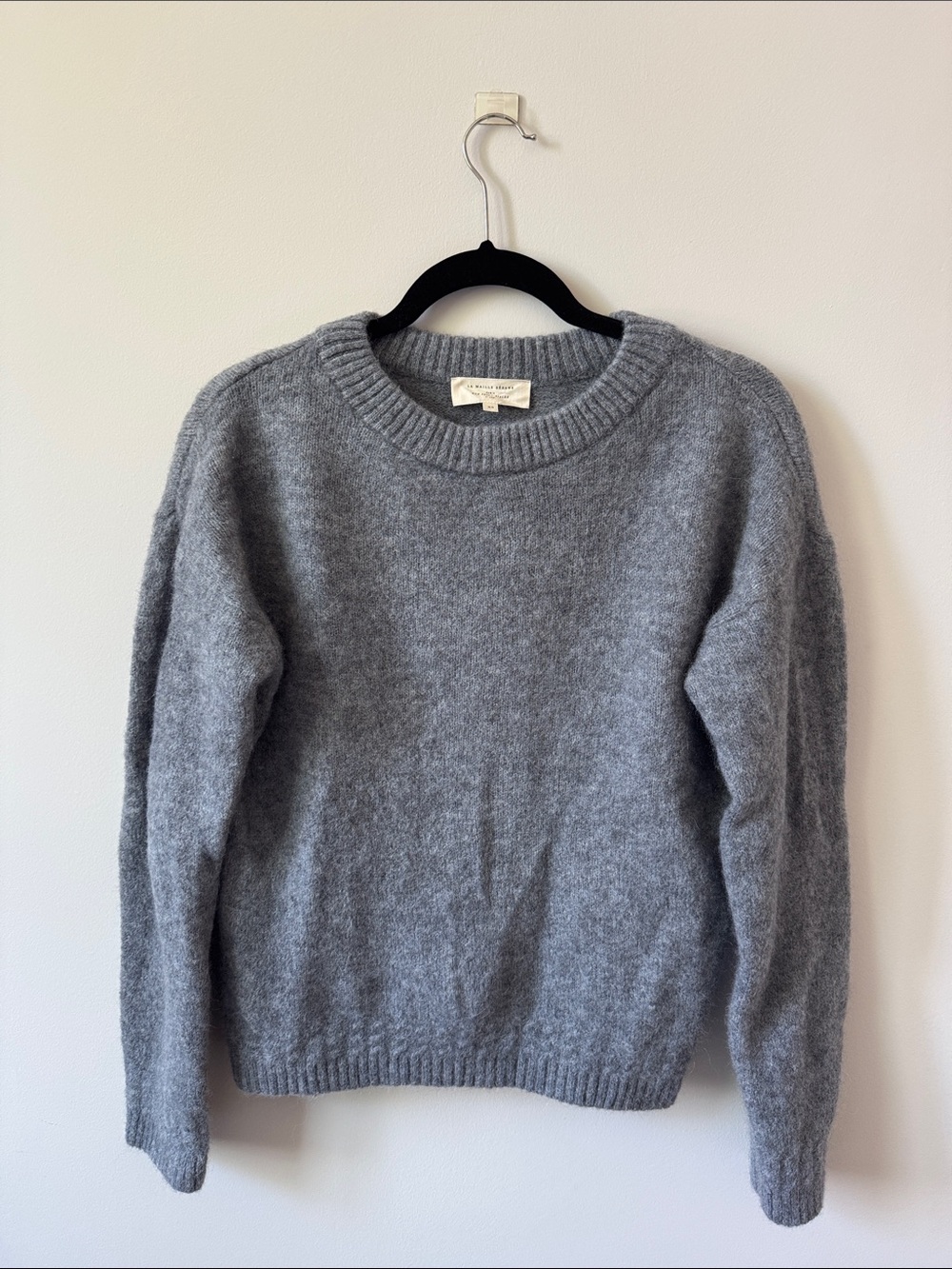 Sezane • Alpaca Gray Crewneck Sweater